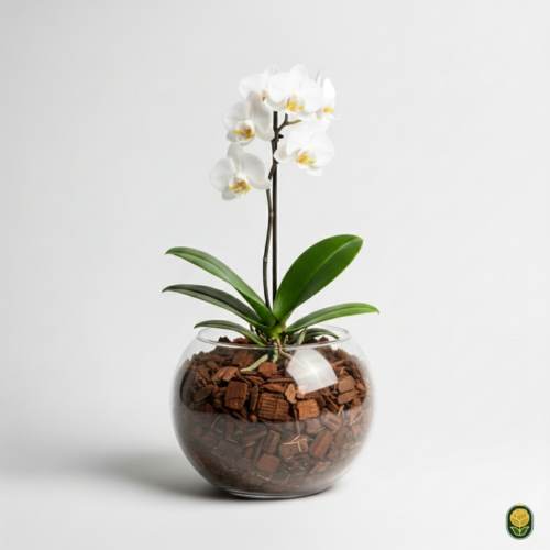 Vaso de Mini Orquídea